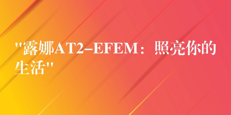 “露娜AT2-EFEM：照亮你的生活”