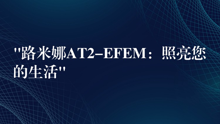 “路米娜AT2-EFEM：照亮您的生活”