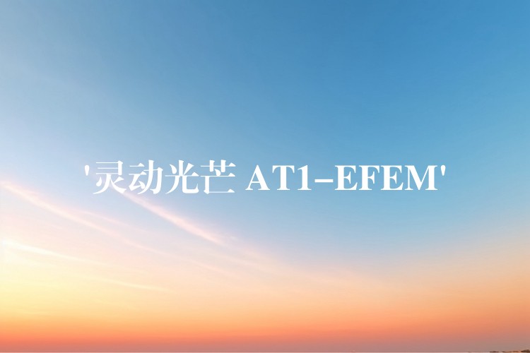 ‘灵动光芒 AT1-EFEM’