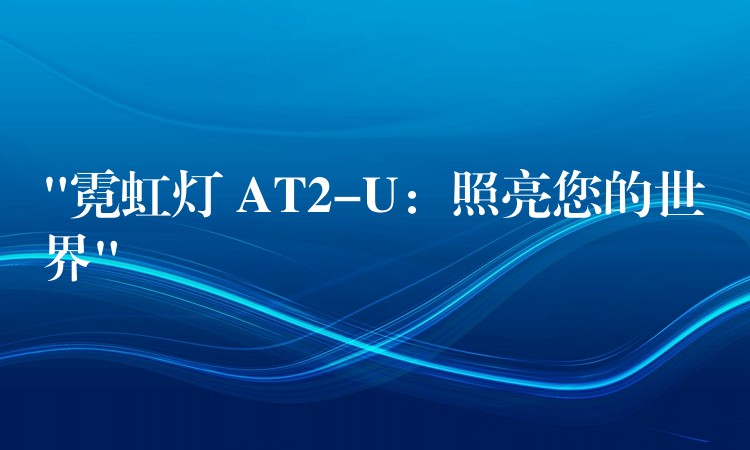 “霓虹灯 AT2-U：照亮您的世界”