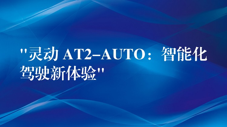 “灵动 AT2-AUTO：智能化驾驶新体验”