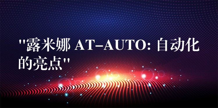 “露米娜 AT-AUTO: 自动化的亮点”