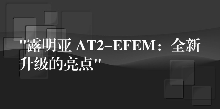 “露明亚 AT2-EFEM：全新升级的亮点”