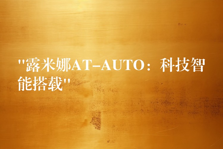 “露米娜AT-AUTO：科技智能搭载”