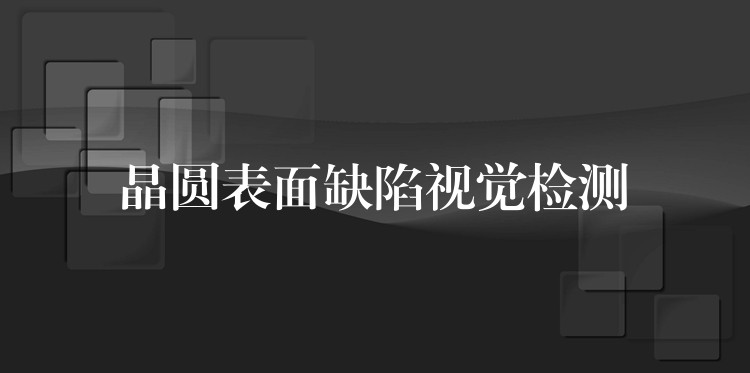 晶圆表面缺陷视觉检测